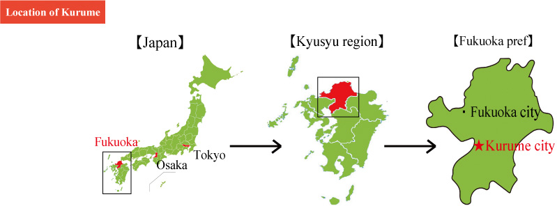 location of kurume